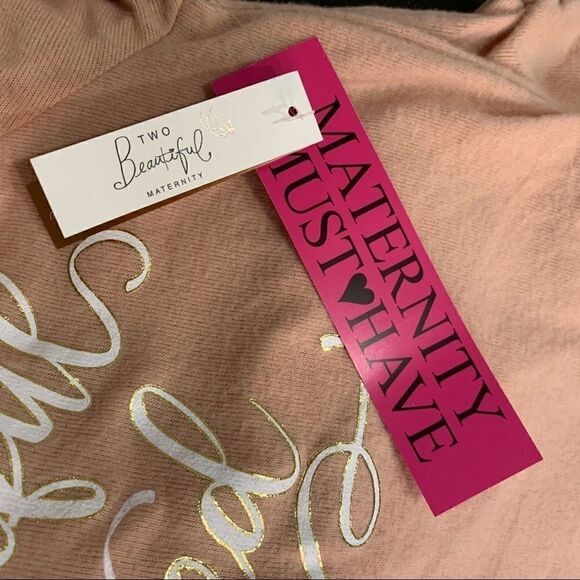 ‎NWT Two Beautiful Maternity ruched sweater -M - Picture 12 of 12
